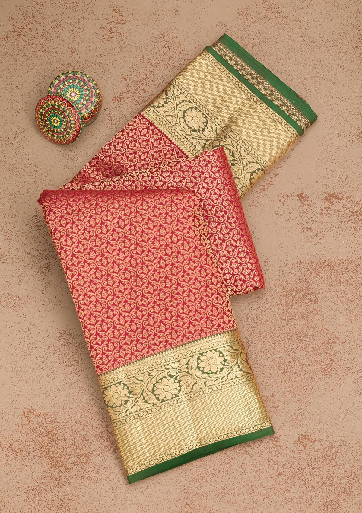 Bravix Elegant Maroon Pure Silk Saree with Intricate Zariwork